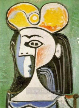 パブロ・ピカソ Painting - 女性の胸像 1955年 パブロ・ピカソ